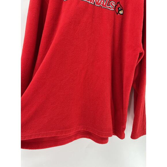 Pro Edge Louisville Cardinals Vintage Sweatshirt Mens XL Red Fleece Embroidered - Picture 4 of 15